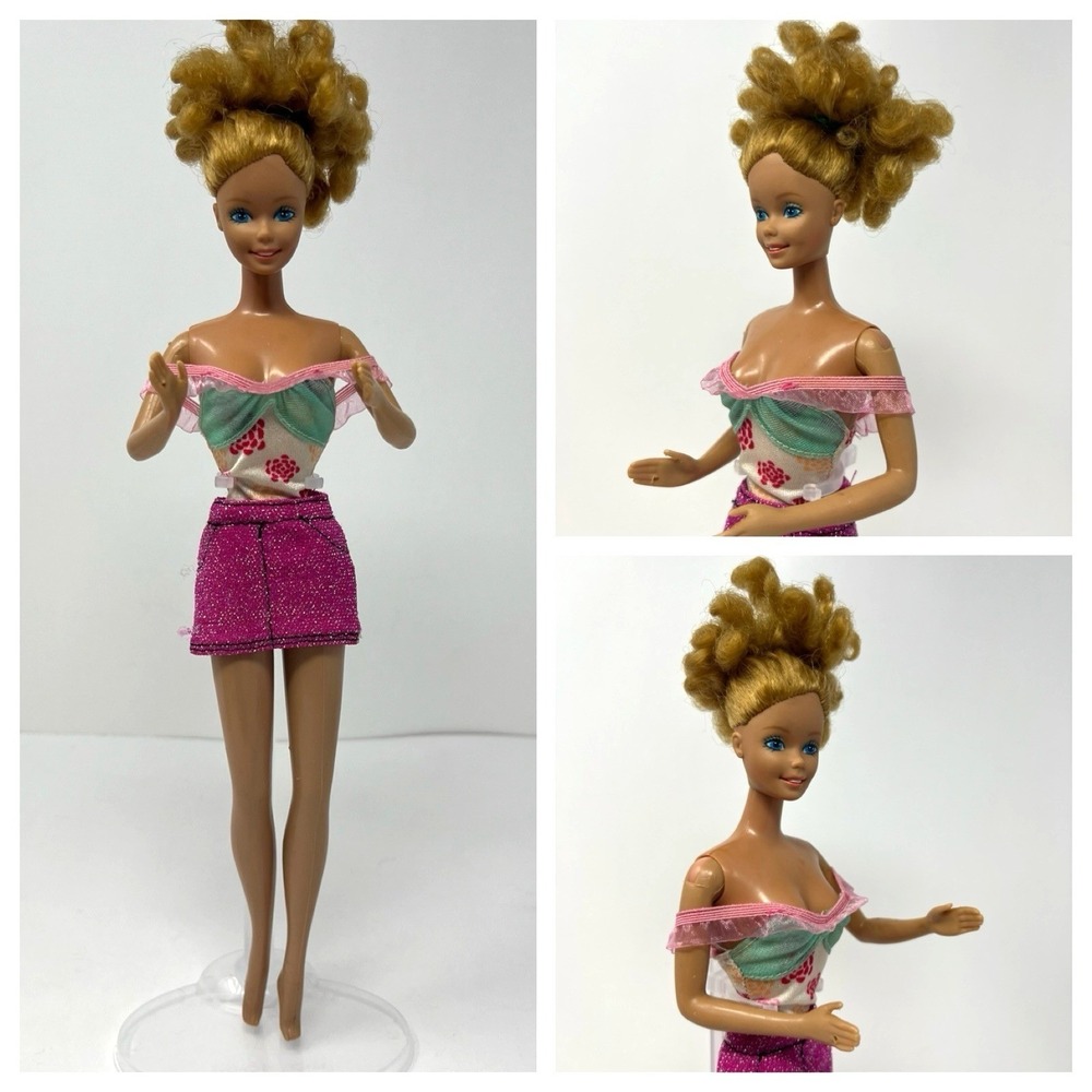 Barbie‎ Doll Magic Curls Curly Hair Superstar Era Twist hips